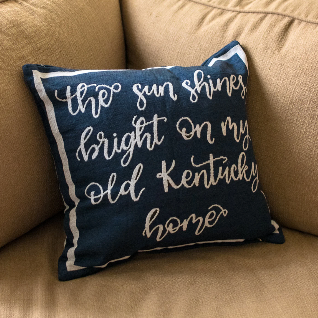 Navy Weep No More Pillow