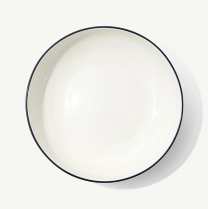 12&quot; Serving Bowl- Blue Rim