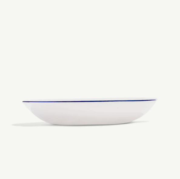 10&quot; Entree Bowl- Set of 4- Blue Rim