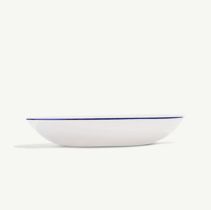 10&quot; Entree Bowl- Set of 4- Blue Rim