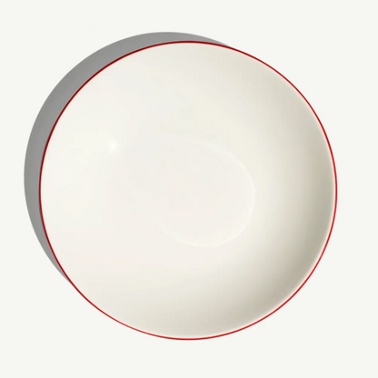 10&quot; Entree Bowl- Set of 4- Red Rim