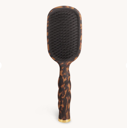 TELETIES- Detangler Hair Brush for Thick Hair - Tortoise