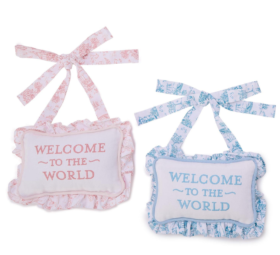 Welcome to the World Pillow