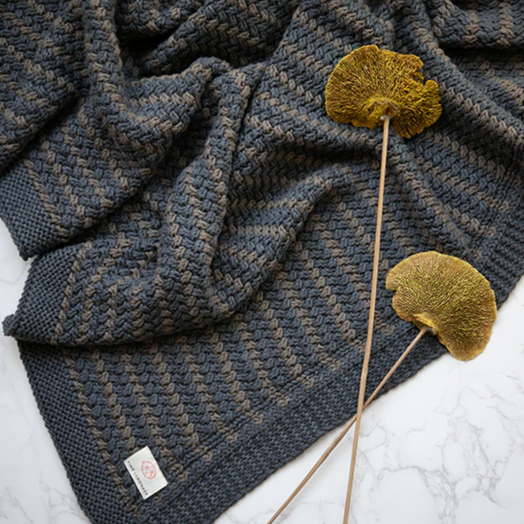 Tara Organic Cotton Knit Throw Blanket