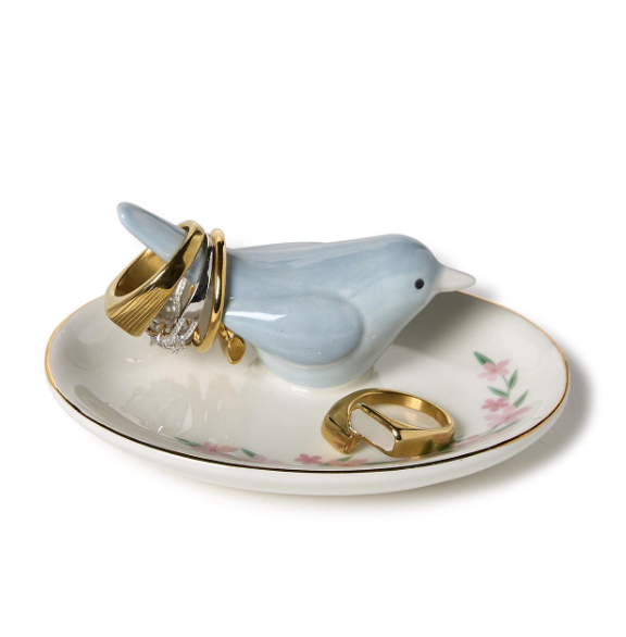Blue Bird Ring Holder