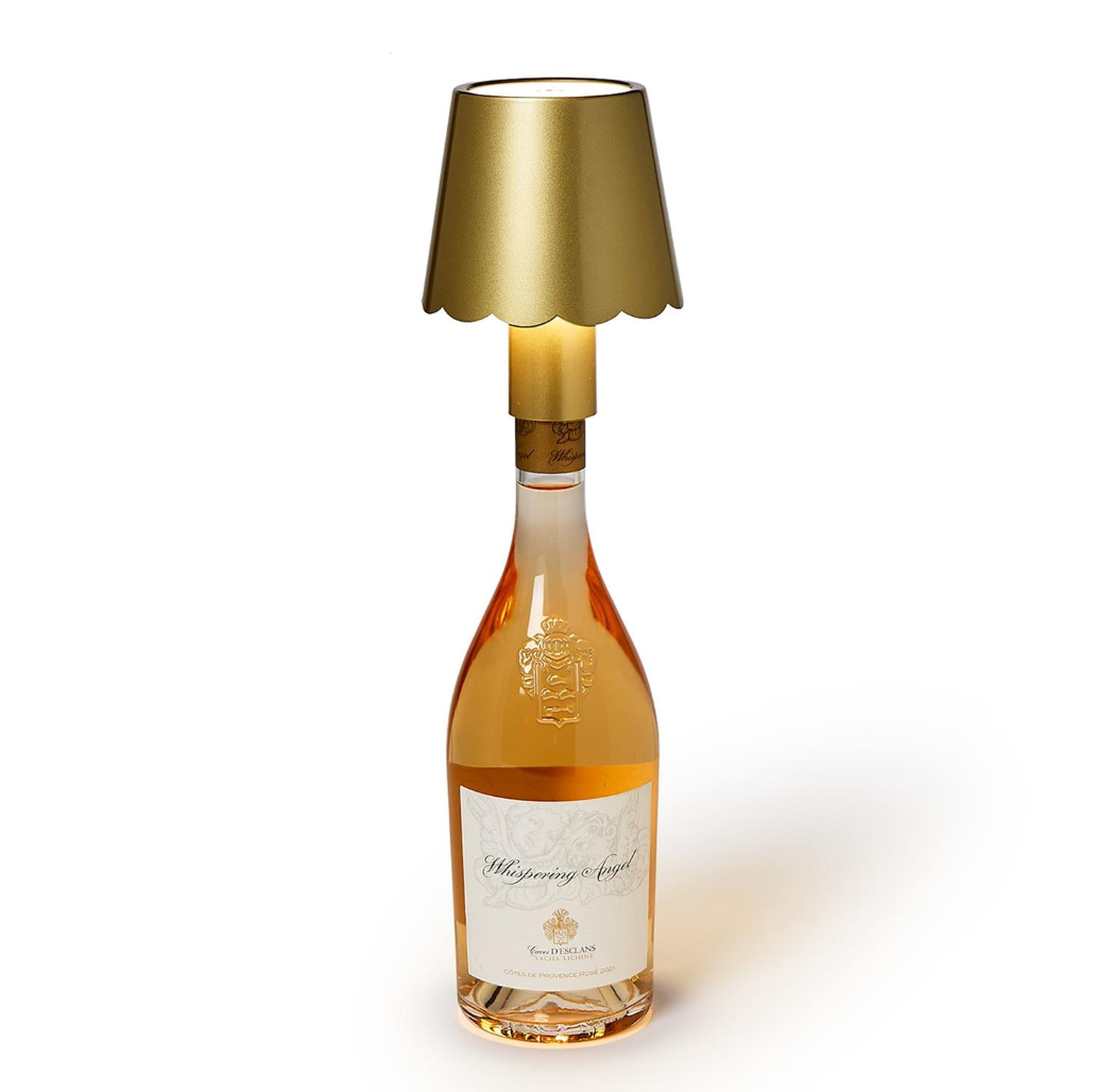 Cordless Scalloped Bottle Lamp