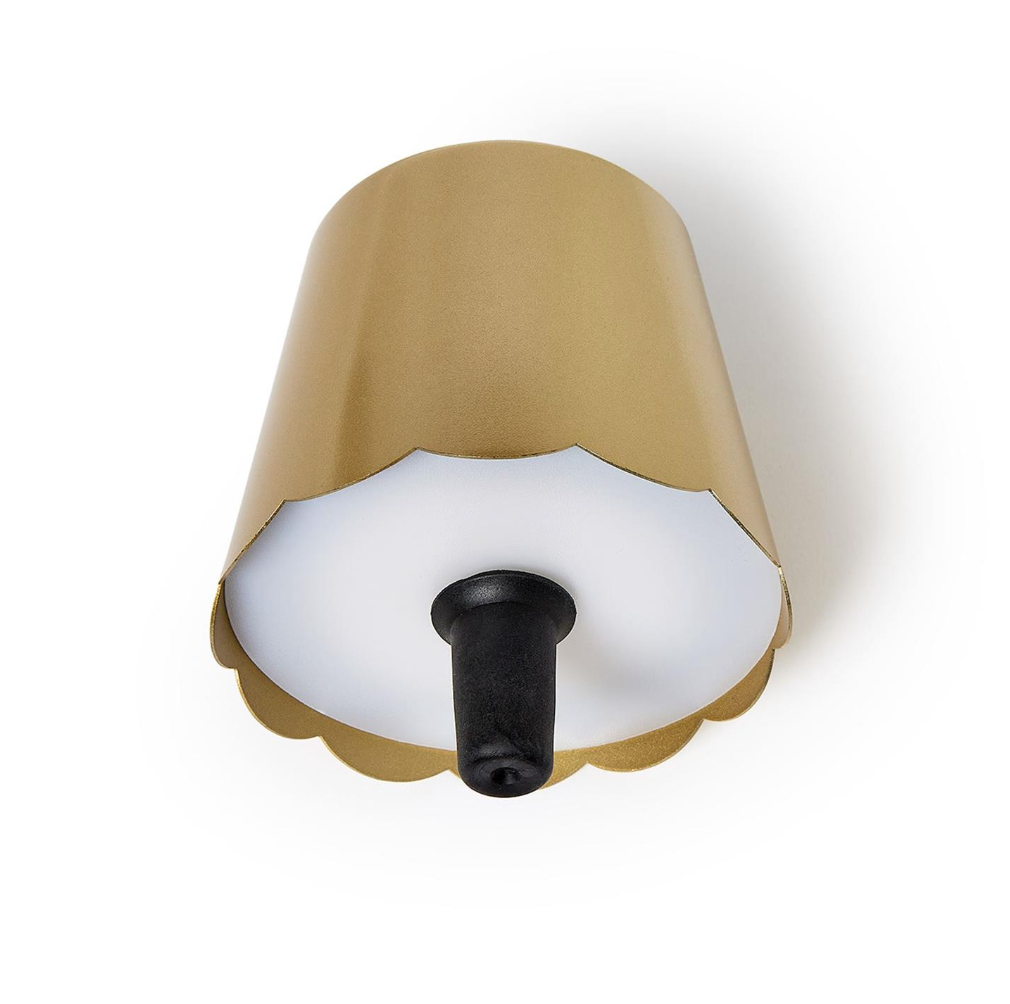 Cordless Scalloped Bottle Lamp