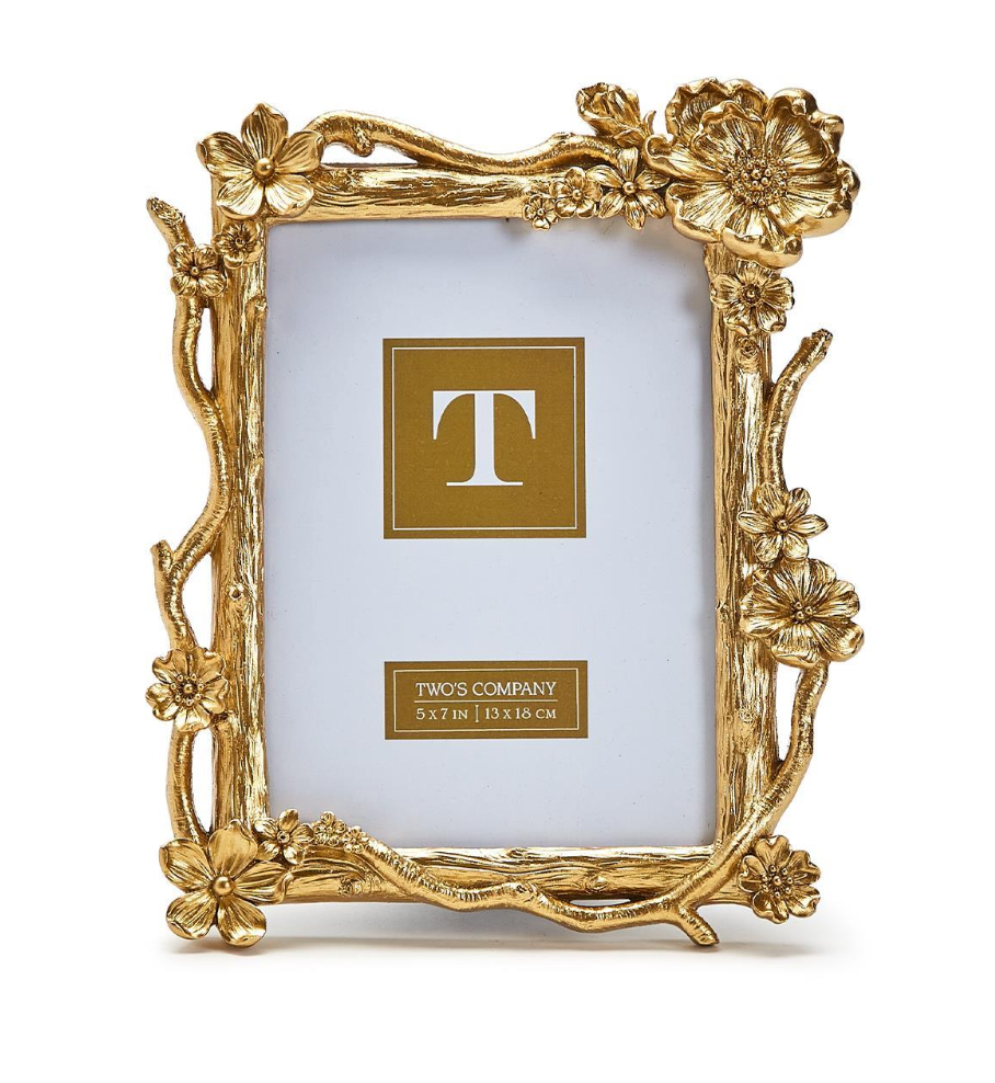 Gold Floral Frame