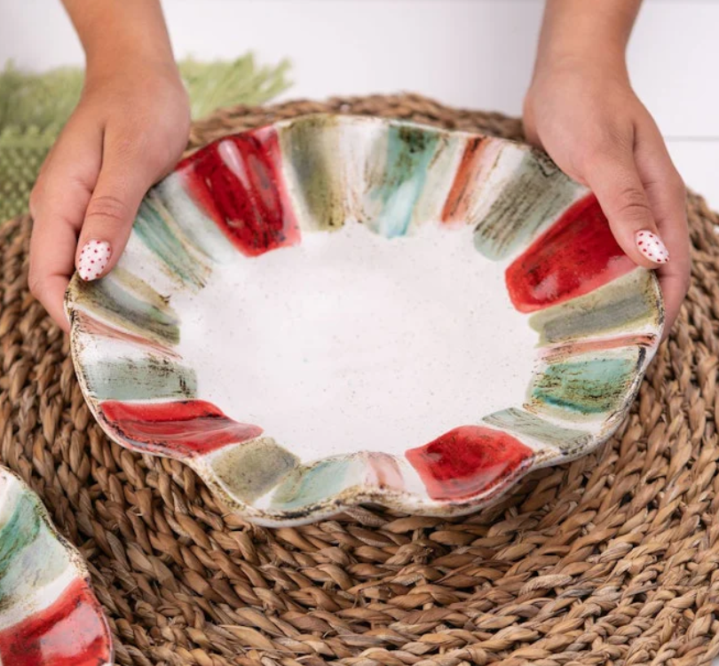 Candy Stripe Mini Freeform Bowl