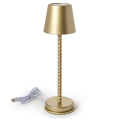 Gold Beaded Table Lamp