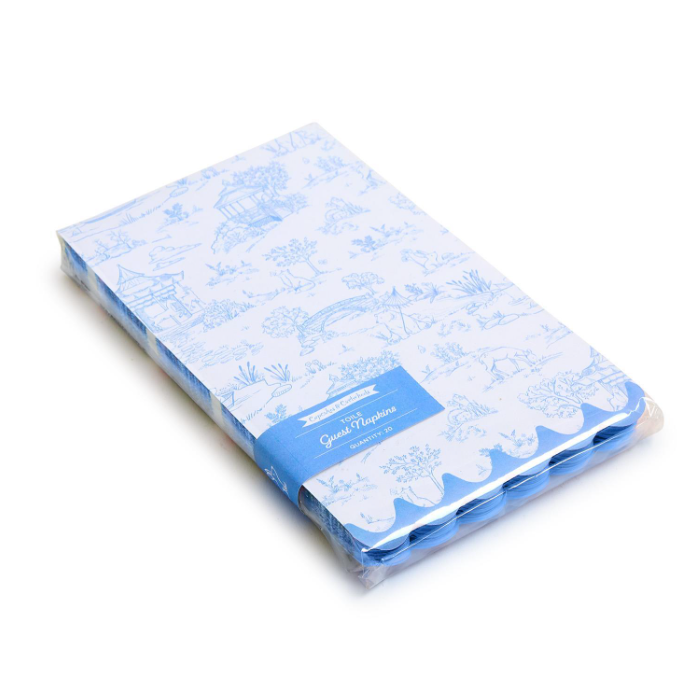 Blue Animal Toile Paper Napkin