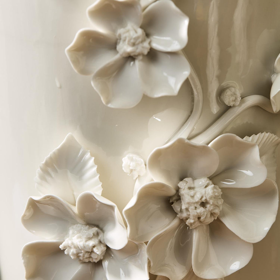 Sculpted Flowers Vase