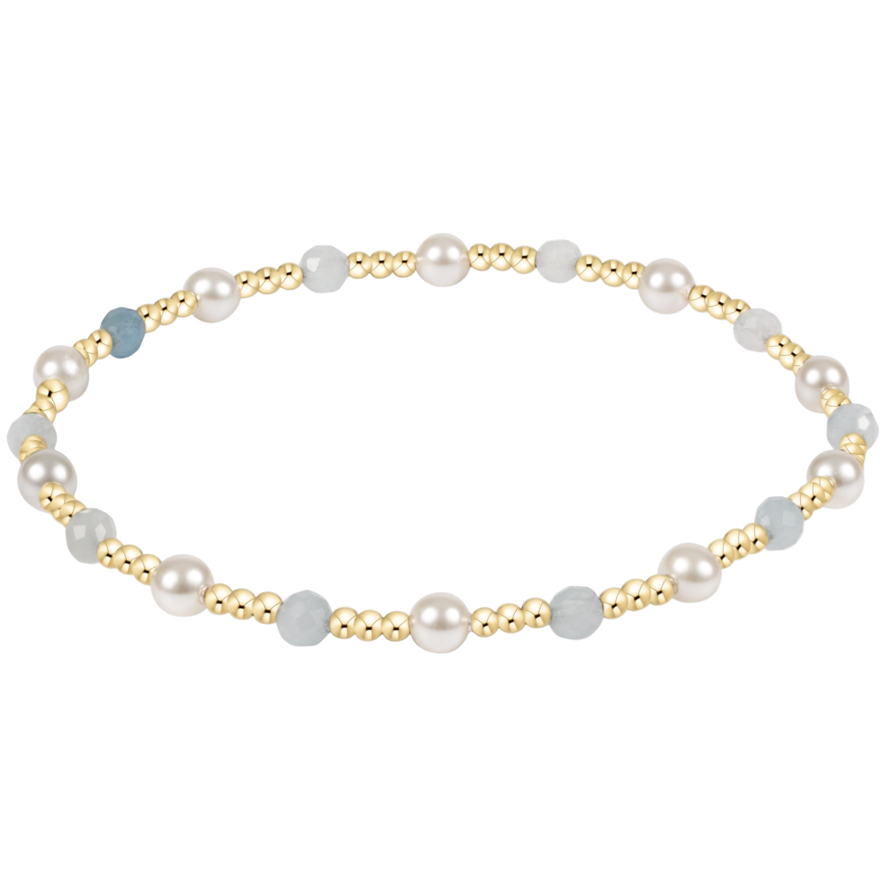 Pearl Sincerity Gemstone-Aquamarine