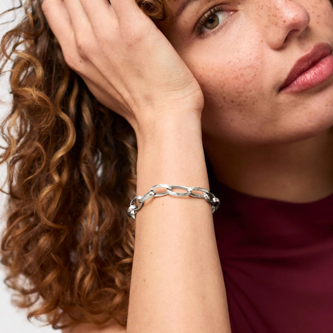 Solara Link Bracelet- Silver