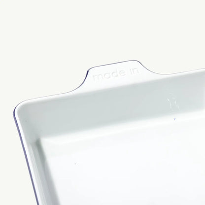 Square Baking Dish-Navy Rim