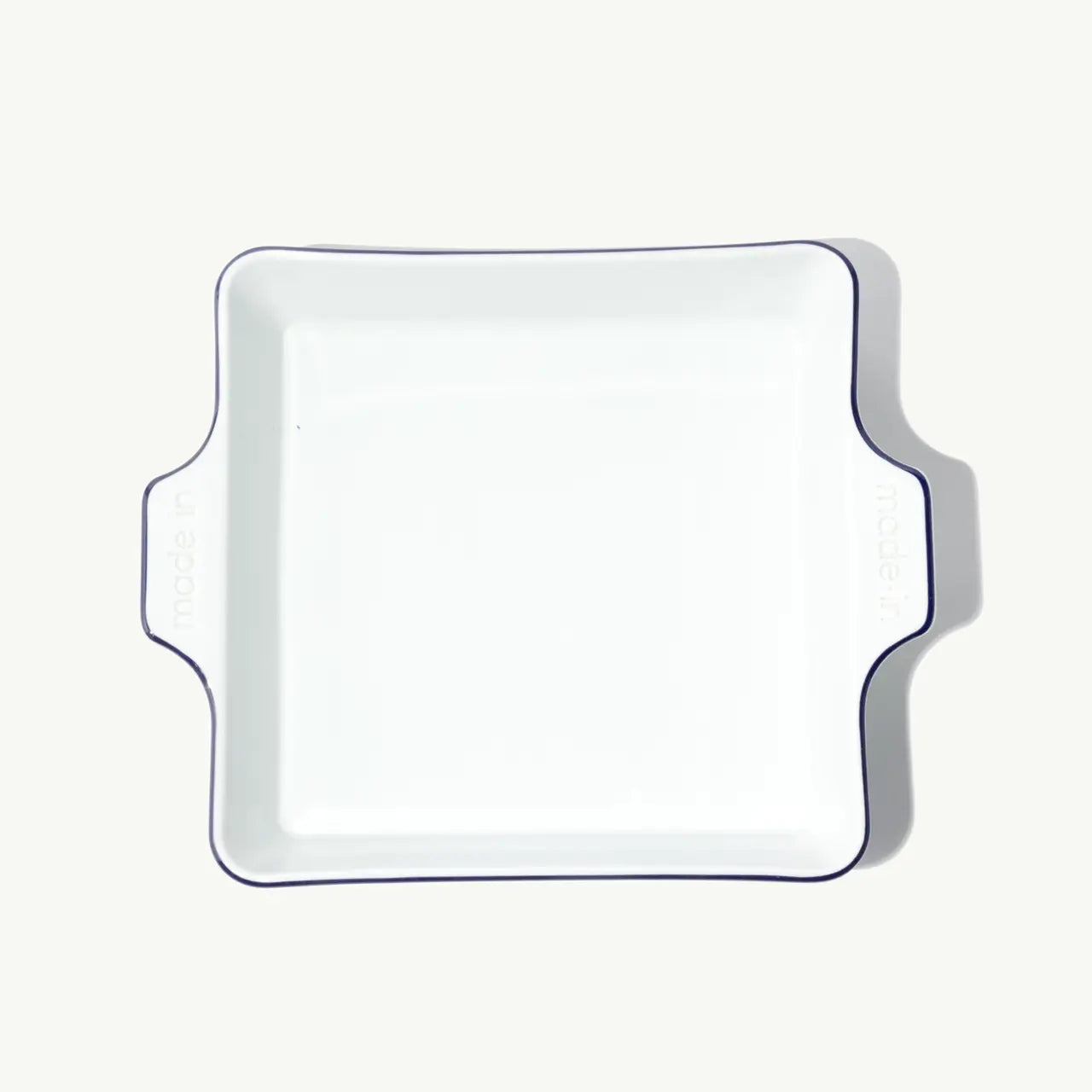 Square Baking Dish-Navy Rim
