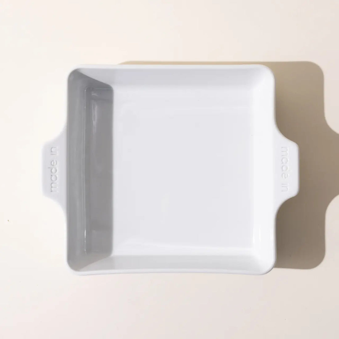 Square Baking Dish-White