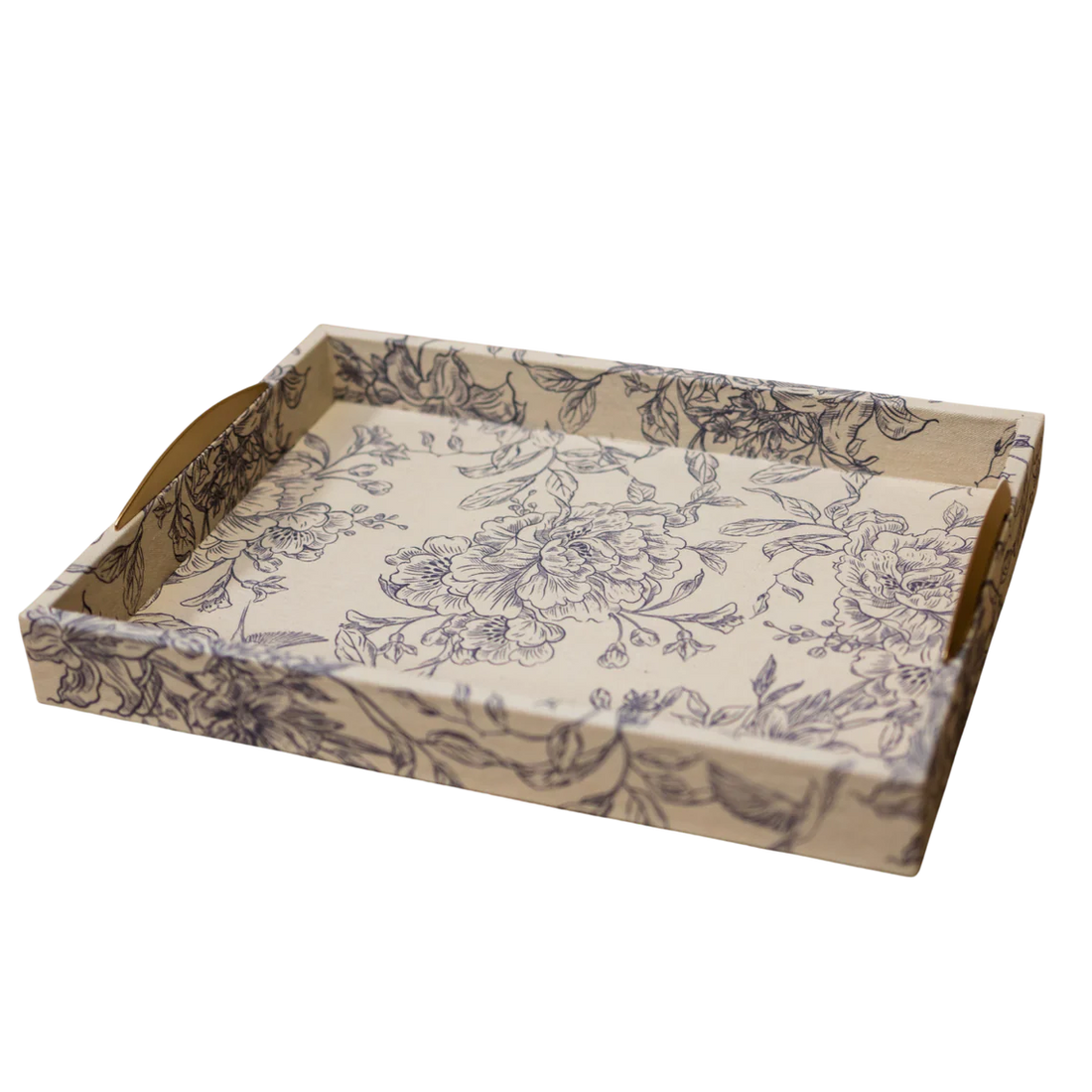 Floral Canvas Tray