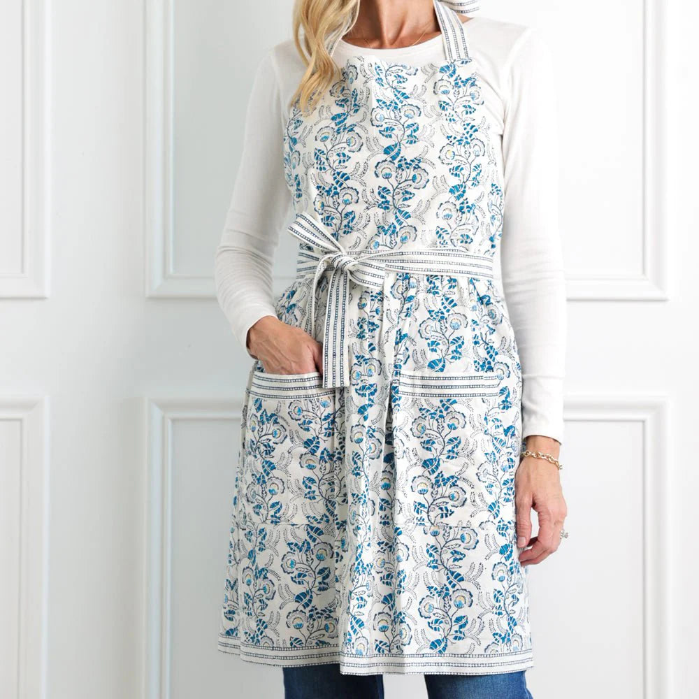 Gardenia Vine Azure Apron