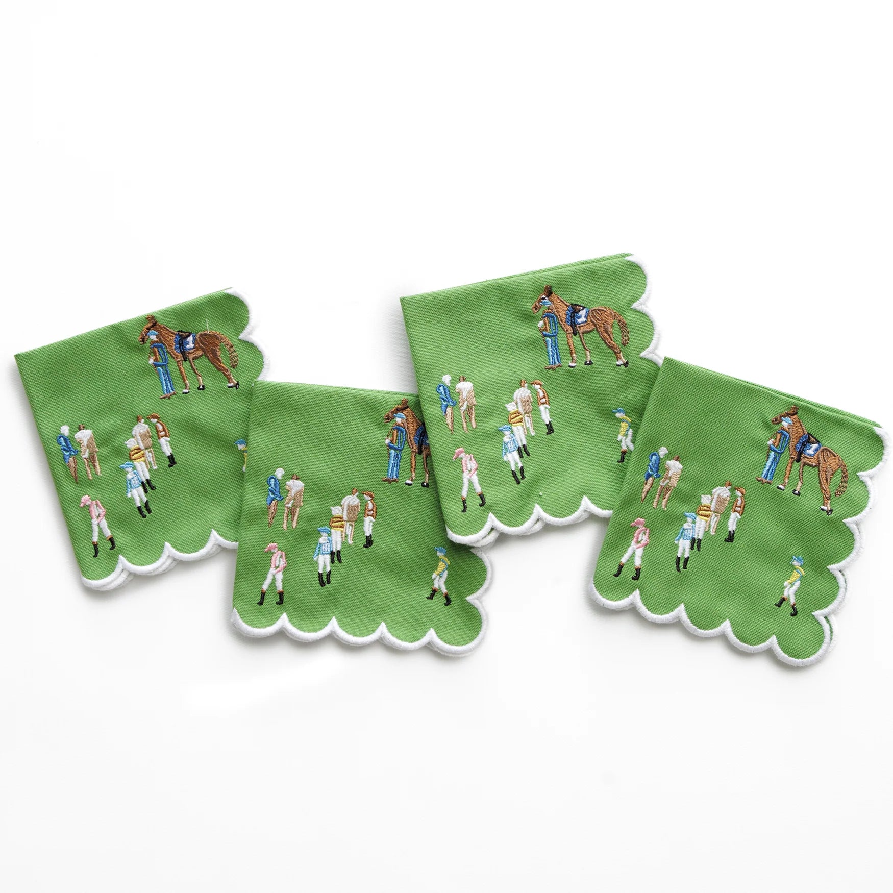 Pomegranate Paddock & Jockeys Napkins - Thumbnail 2