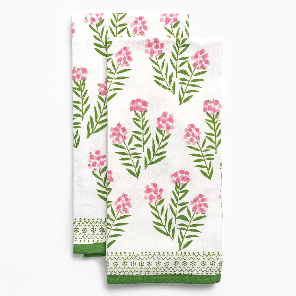 Phlox Pink Tea Towels