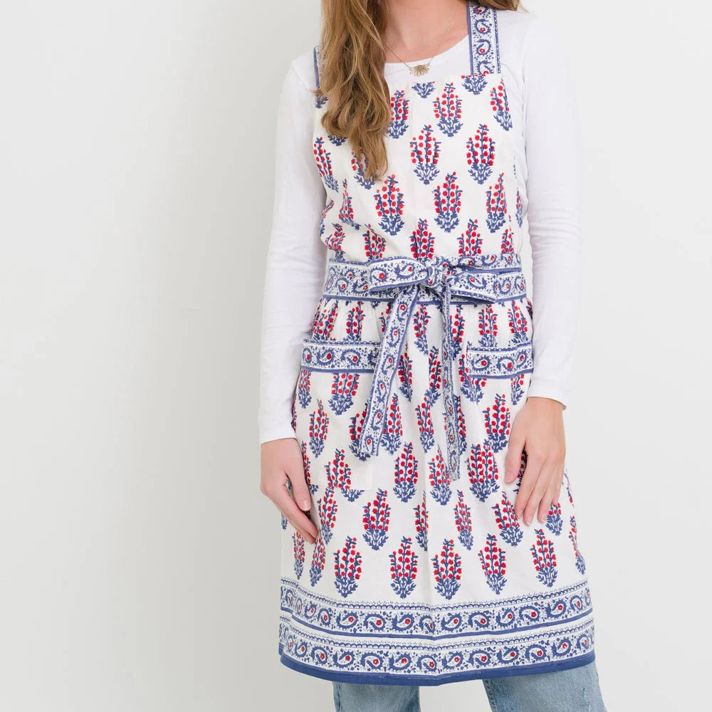 Sagar Red &amp; Blue Apron