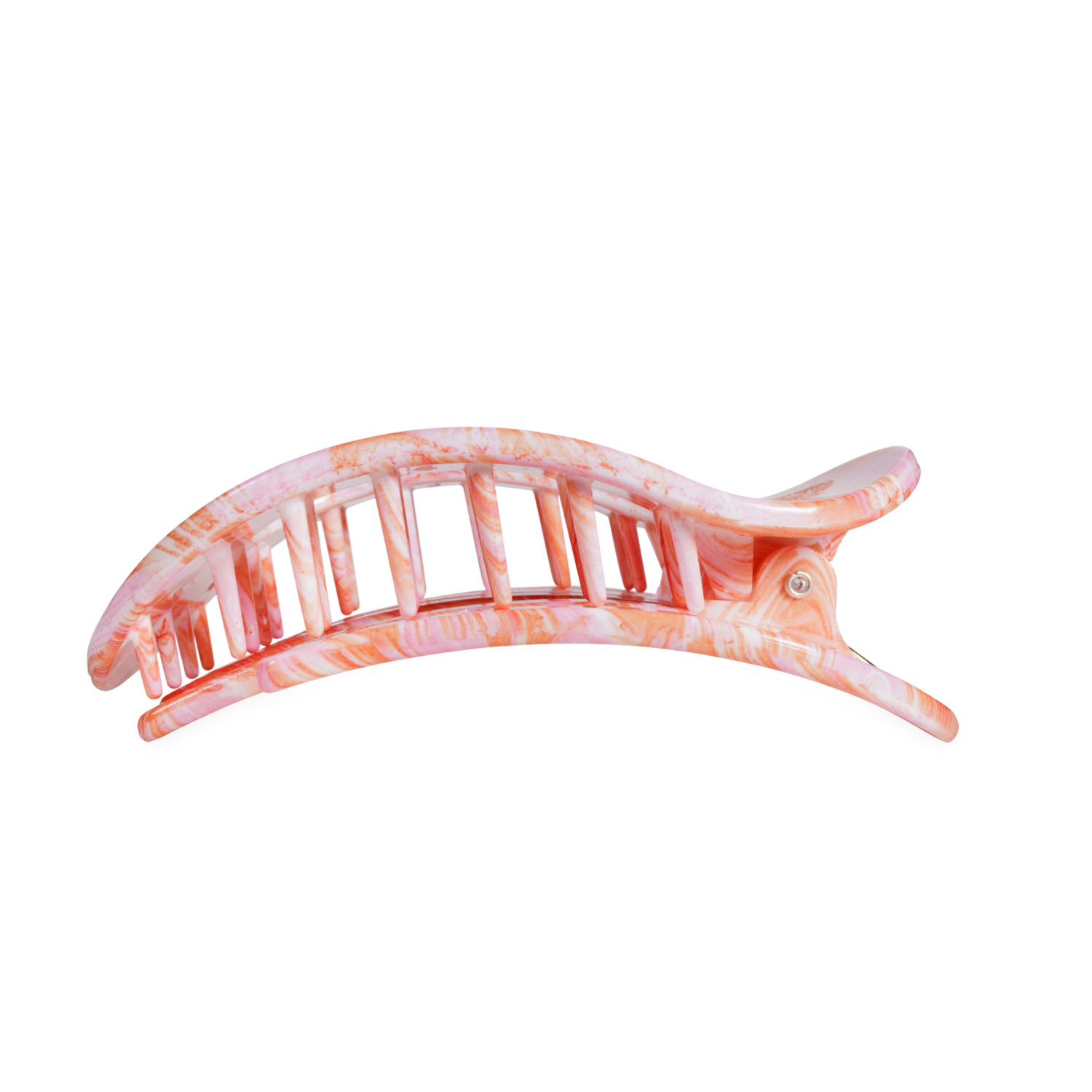 TELETIES - Just Keep Swimming | Large | Flat Round Hair Clip
