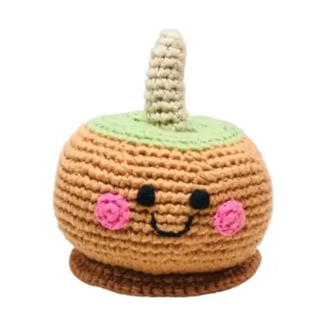 Pebble Rattle- Caramel Apple