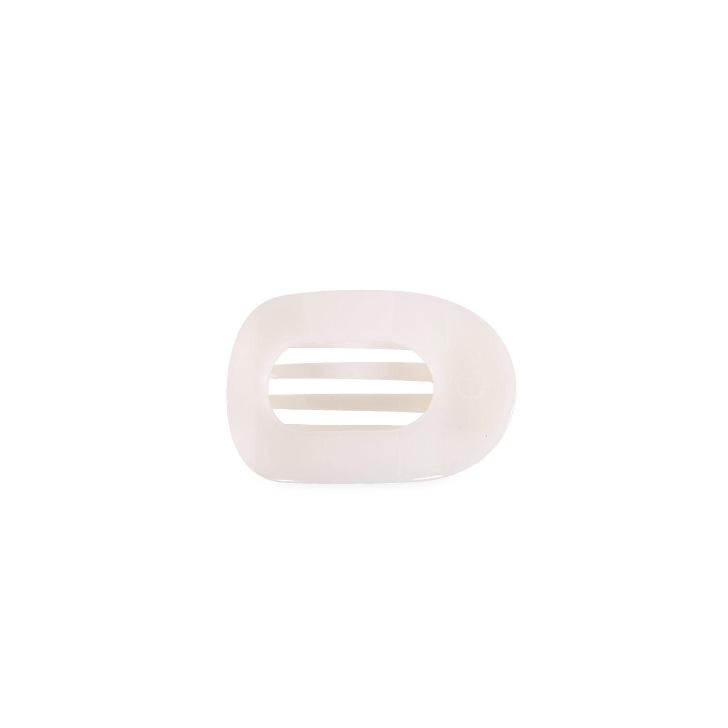 TELETIES - Coconut White | Tiny | Flat Round Clip