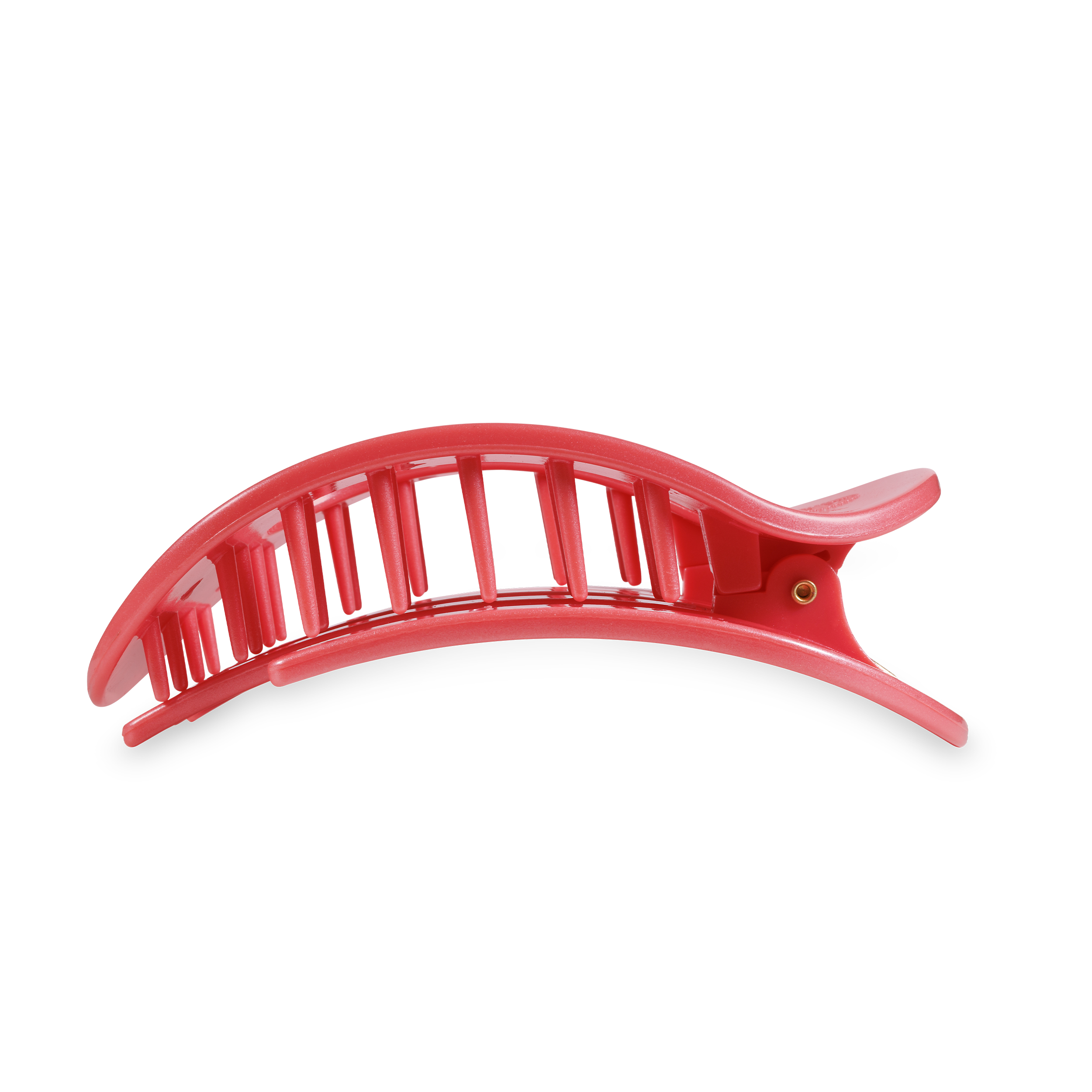 Round Flat Hair Clip | Large | Calming Coral