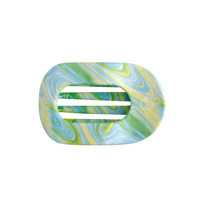 TELETIES - By the Sea Shore | Medium | Flat Round Hair Clip