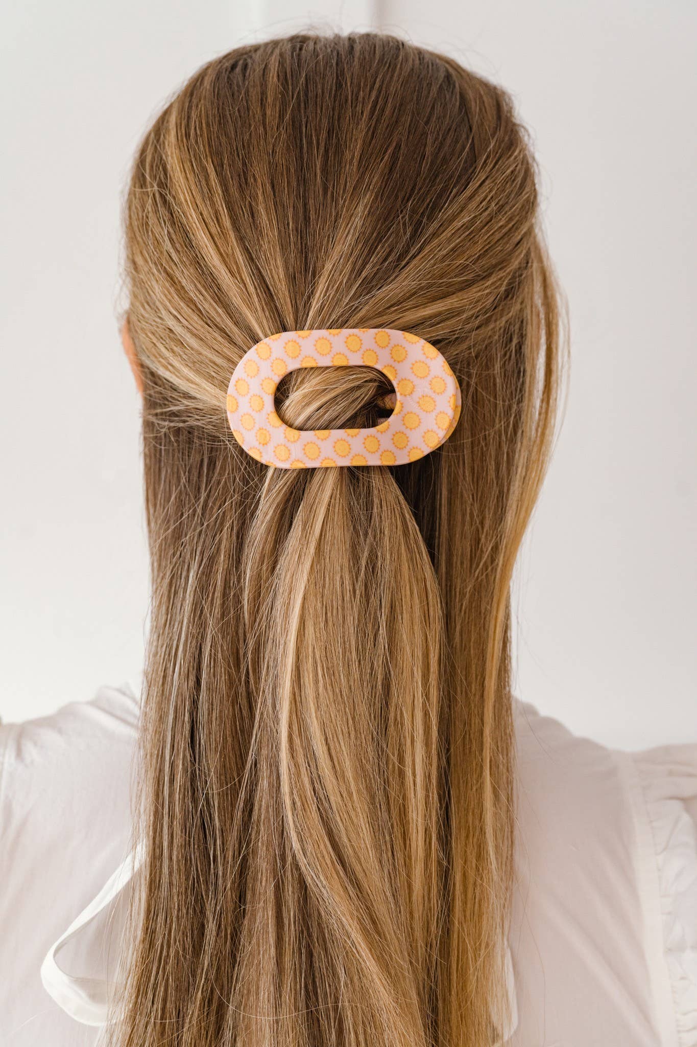 Round Flat Hair Clip | Small | Sunny Days Ahead