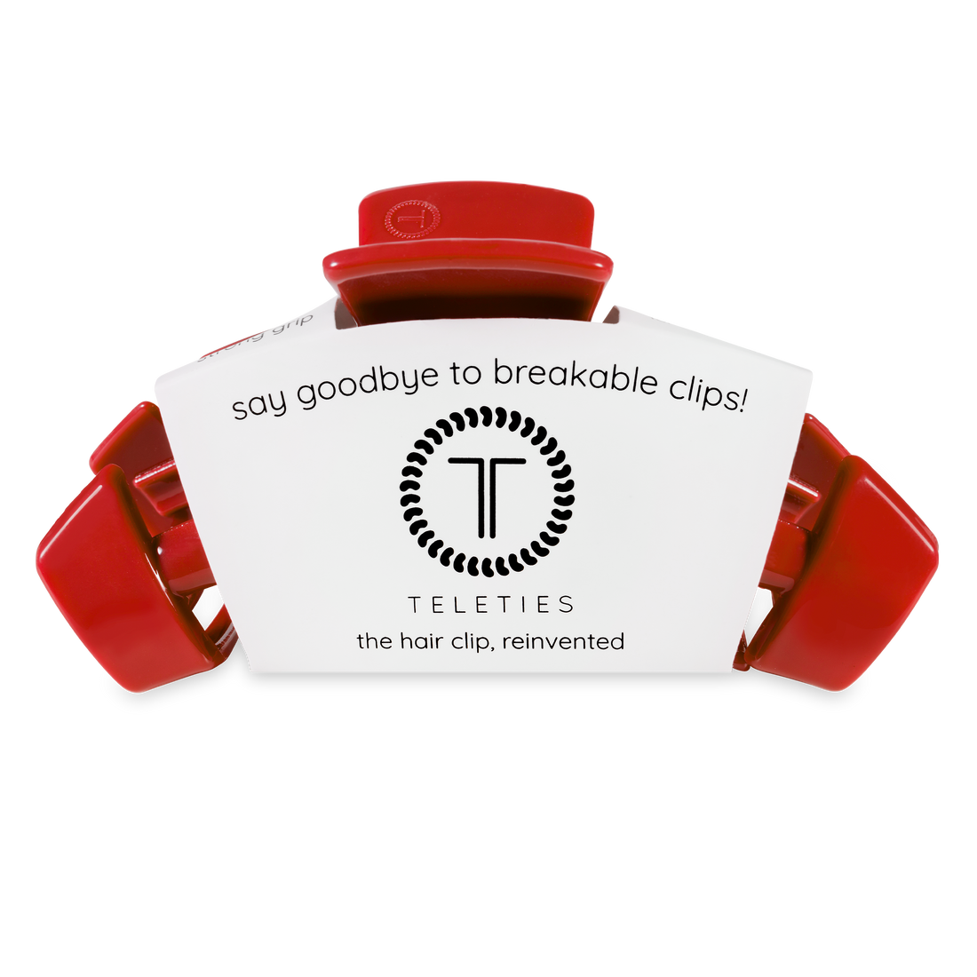 TELETIES - Classic Hair Clip | Large | Red Carpet Ready