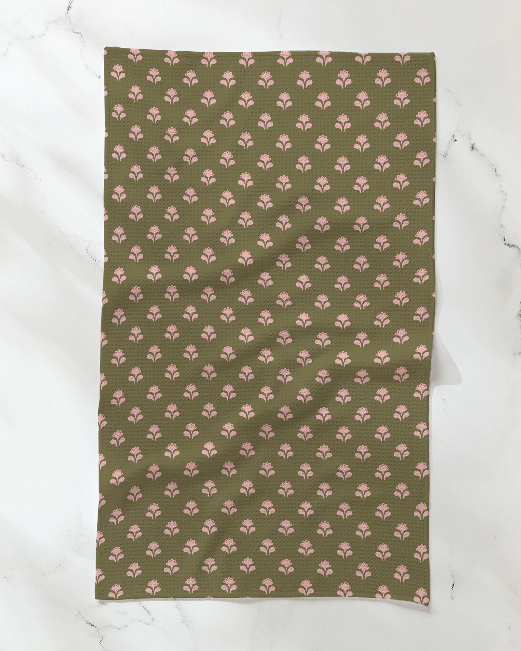 Geometry - Lucky Flowers Tea Towel