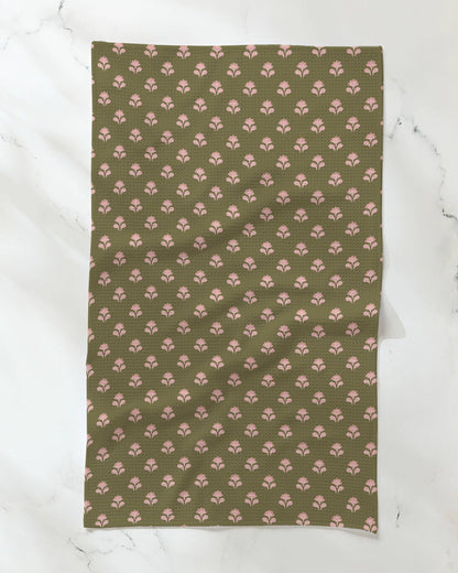 Geometry - Lucky Flowers Tea Towel