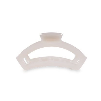 TELETIES - Open Hair Clip | Small | Coconut White