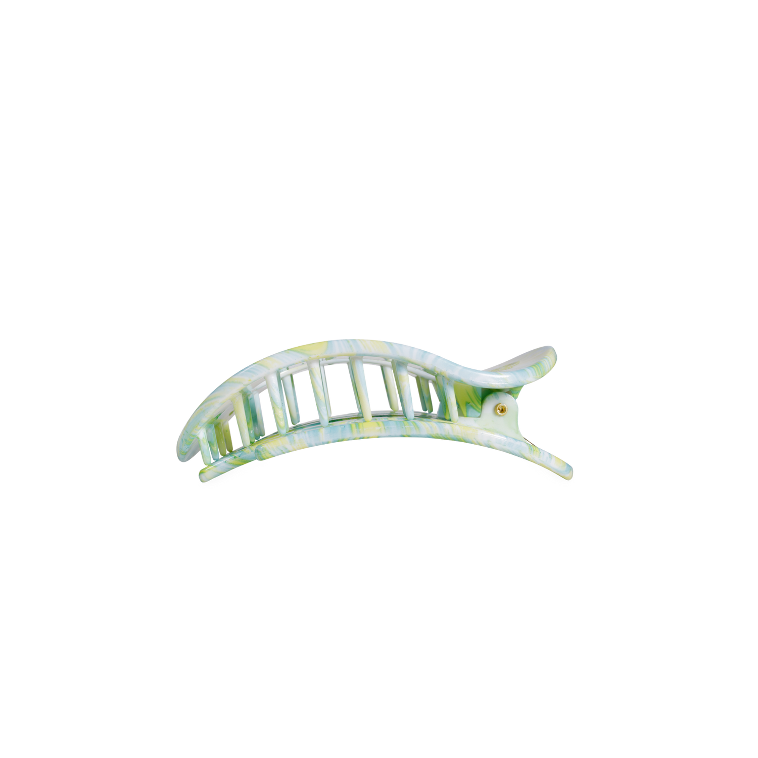 TELETIES - By the Sea Shore | Small | Flat Round Hair Clip