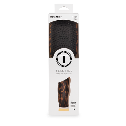 TELETIES - Detangler Brush |Tortoise| Thick
