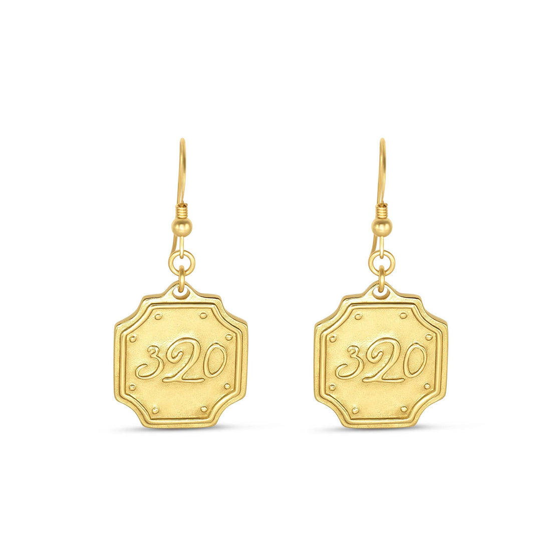 Original Gold Earring French Hook - Ephesians 3:20