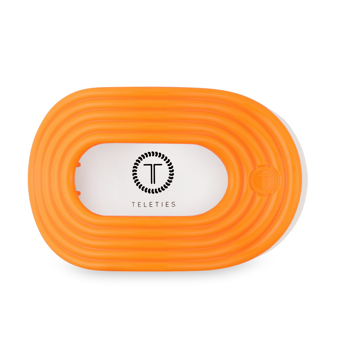 TELETIES - Flat Round Hair Clip | Large | Day Rave