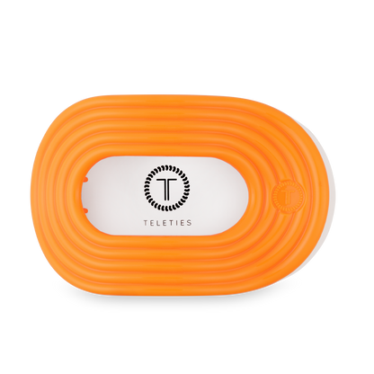 TELETIES - Flat Round Hair Clip | Large | Day Rave