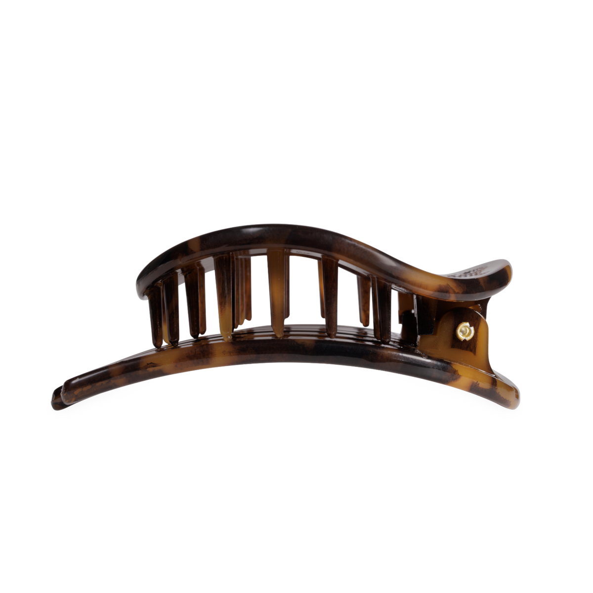 TELETIES - Tortoise | Large| Flat Circle Hair Clip