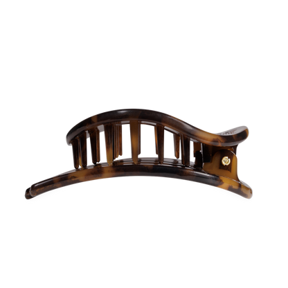 TELETIES - Tortoise | Large| Flat Circle Hair Clip
