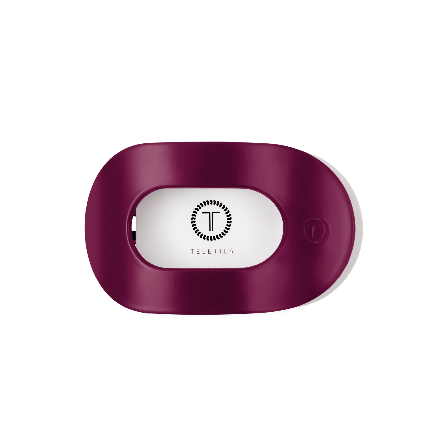 TELETIES - Mulberry Medium Flat Round Hair Clip