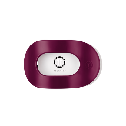 TELETIES - Mulberry Medium Flat Round Hair Clip