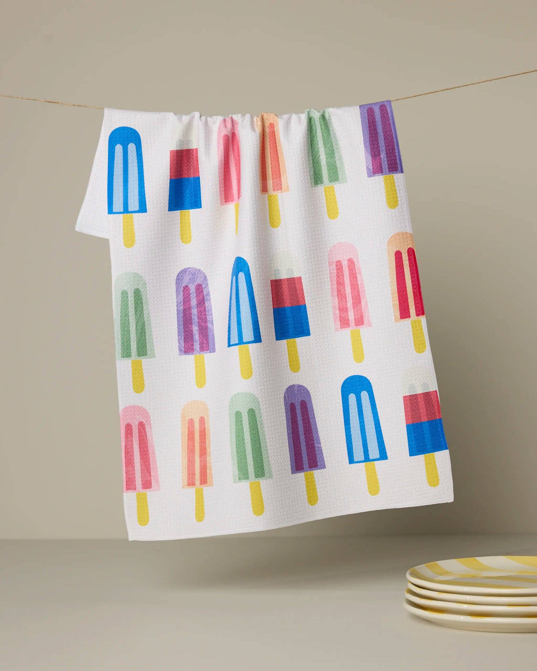 Geometry - Poppy Popsicles Tea Towel