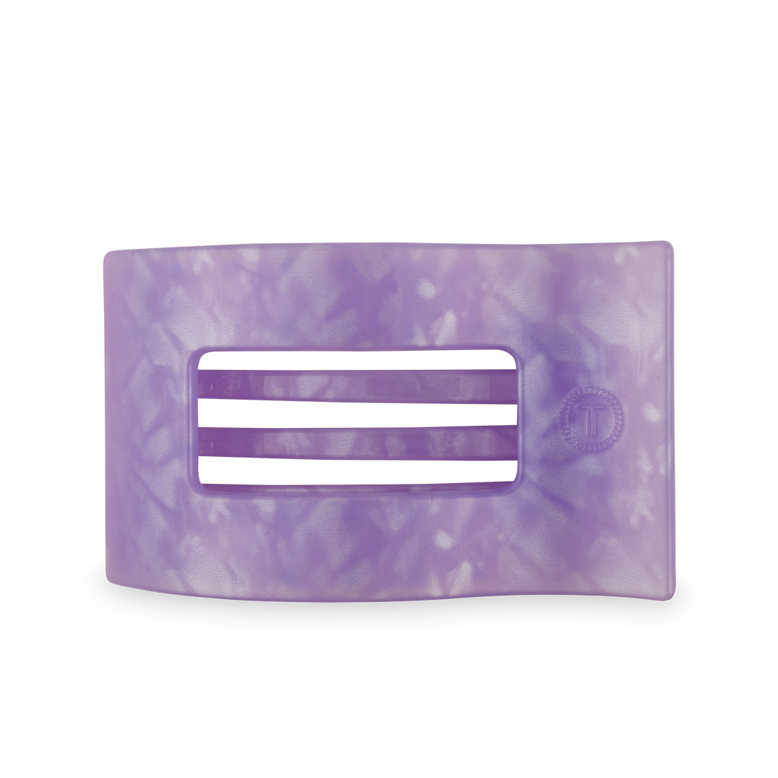 TELETIES - Flat Rectangle Hair Clip | Large | Lavender Mist