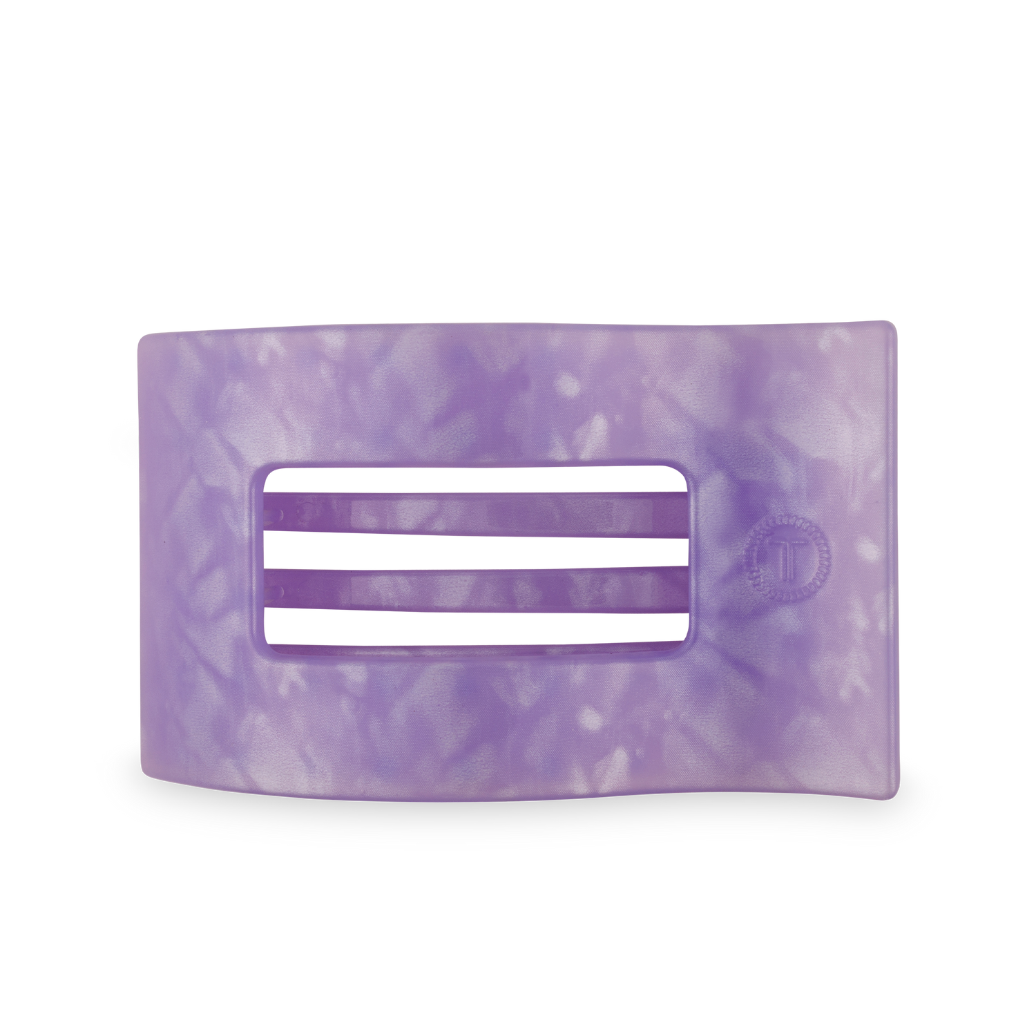 TELETIES - Flat Rectangle Hair Clip | Large | Lavender Mist