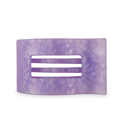 TELETIES - Flat Rectangle Hair Clip | Large | Lavender Mist