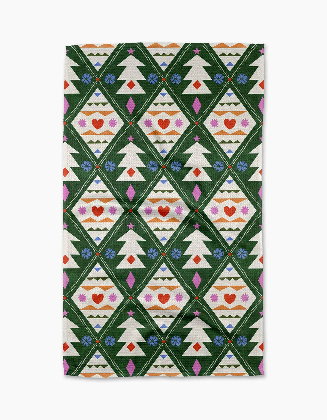 Geometry - Nordic Christmas Tea Towel